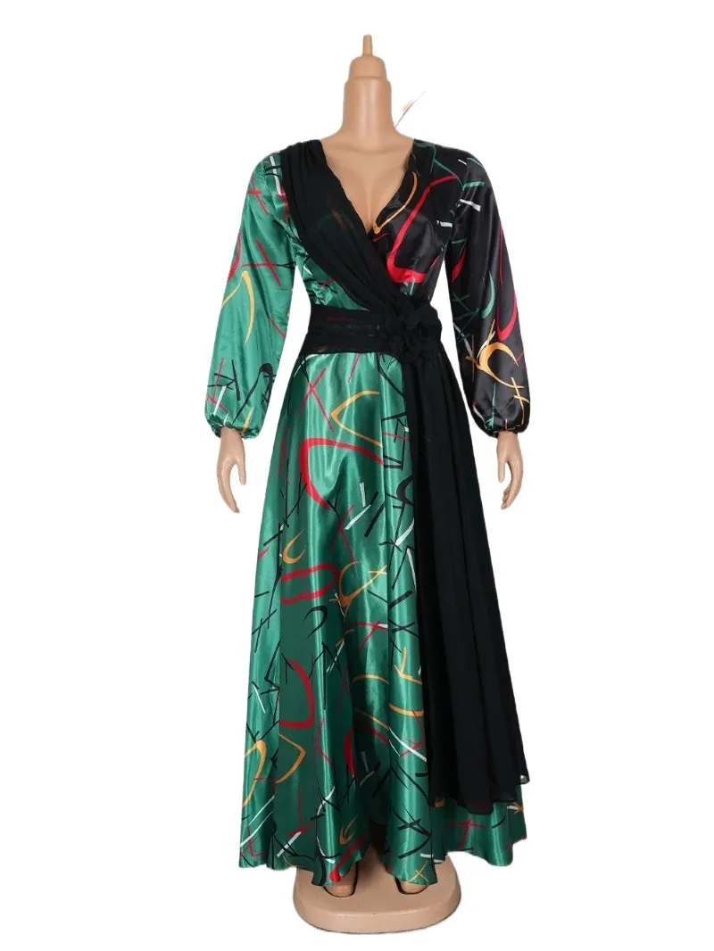 

African Dresses For Women Vetement Femme Dashiki Abaya Africa Clothes Dashiki Ankara Dresses 2026 Spring Autumn New
