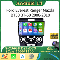 Android 14 Car Radio For Ford Everest Ranger Mazda BT50 BT-50 2006 2007 2008 2009 2010 Multimedia GPS Player Stereo Carplay Auto