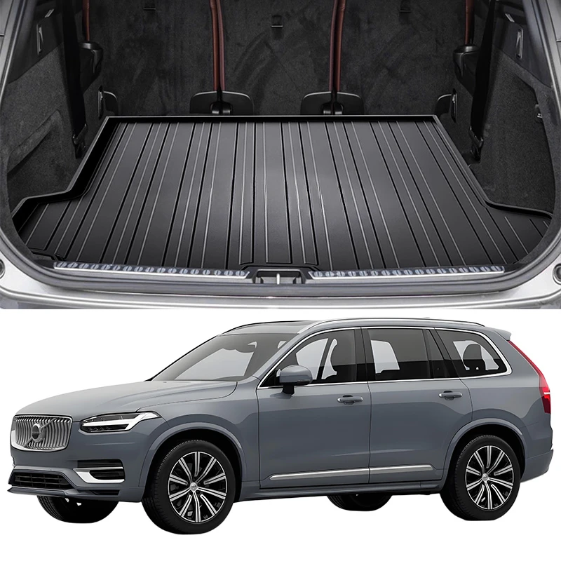 Upgrade TPE Car Rear Trunk Mats Storage Pads Cargo Tray Dustproof Waterproof Protecion Cushion For Volvo XC90 2011-2024