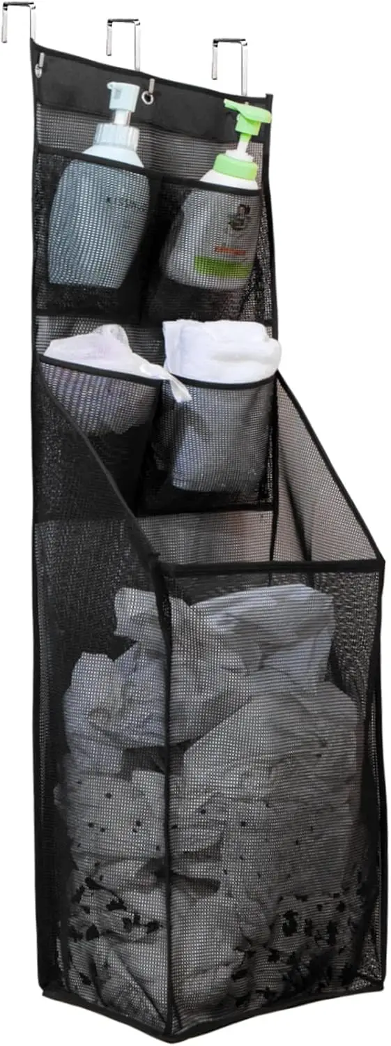 

Multifunctional Over The Door Laundry Basket,Behind The Door Storage Organizer for Laundry,RV,Dorm,Bathroom,Bedroom,Pant