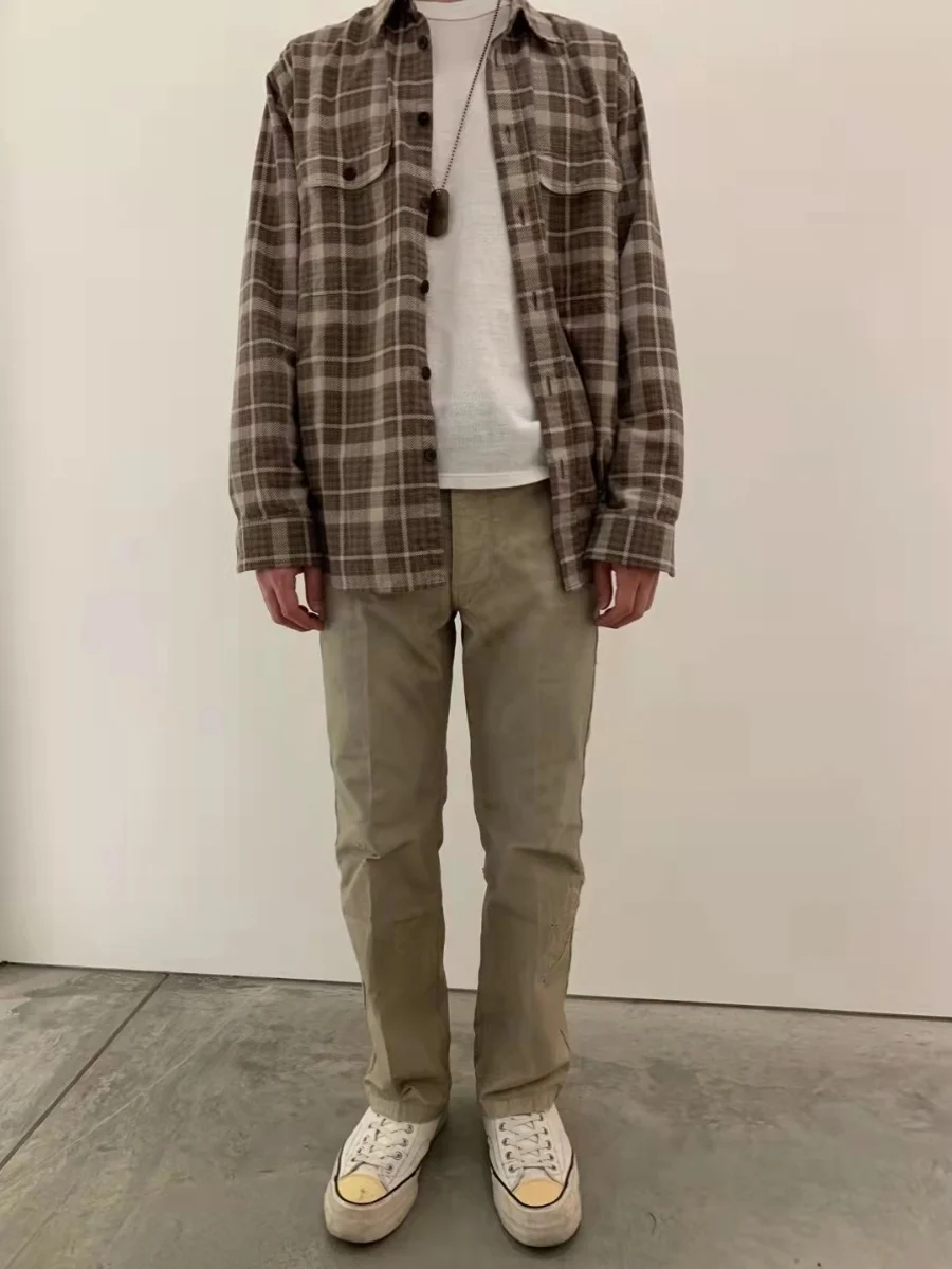 VISVIM 21AW GIFFORD PANTS ウォッシュ加工ダメージ加工オールドパッチカジュアルパンツ