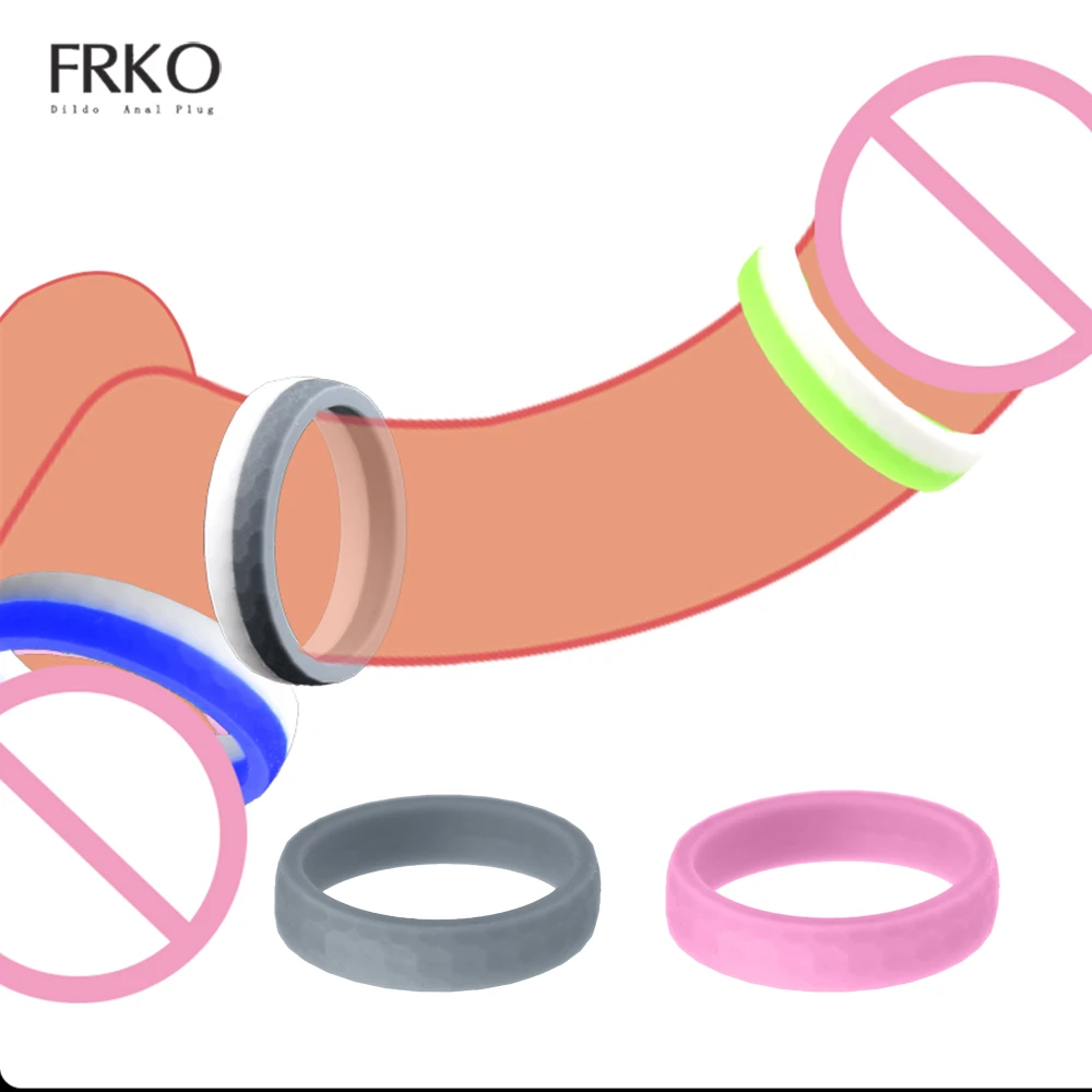 FRKO пенис кольца на пенис для задержки эякуляции шкротальный связывающий шар Растяжитель мягкий силиконовый Секс Tooys для мужчин эротические взрослые принадлежности 18 +