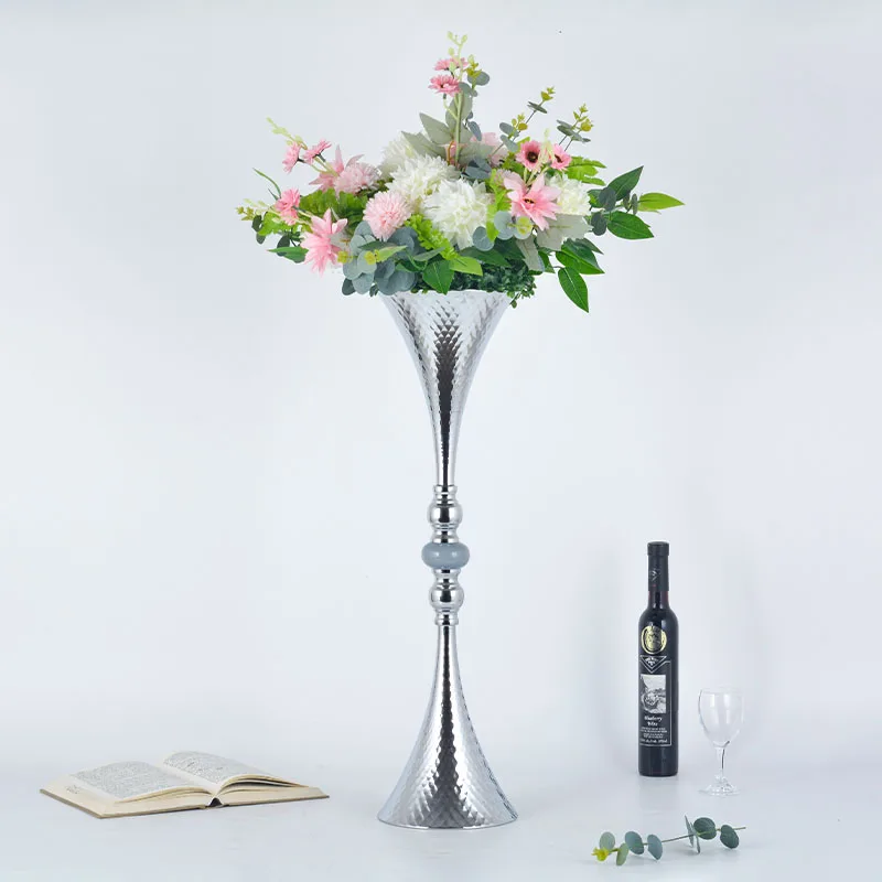 IMUWEN 10 PCS Vases Wedding Table Centerpieces Event Floor Road Lead Flowers Stand for Home Decor