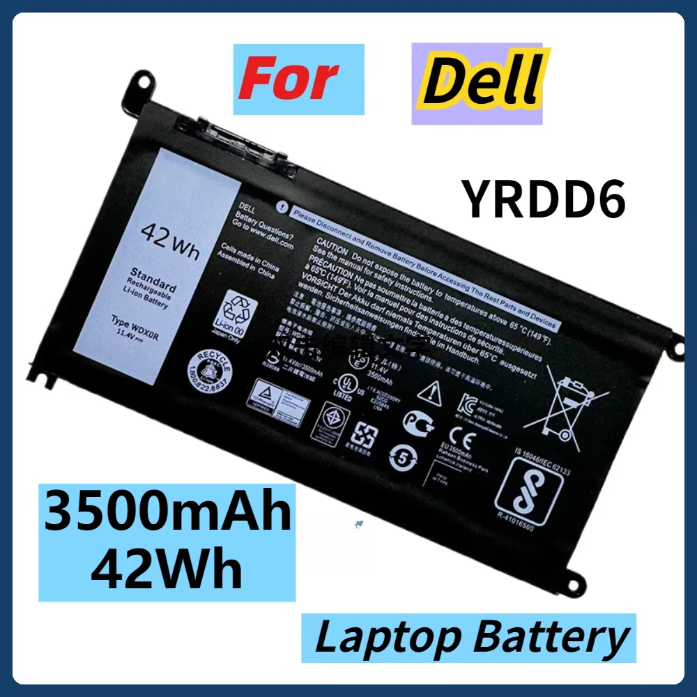 

YRDD6 Laptop Battery For Dell Vostro 3491 3591 3490 3590 3501 Inspiron 5481 5482 5485 5491 5591 5485 5585 5480 11.4V