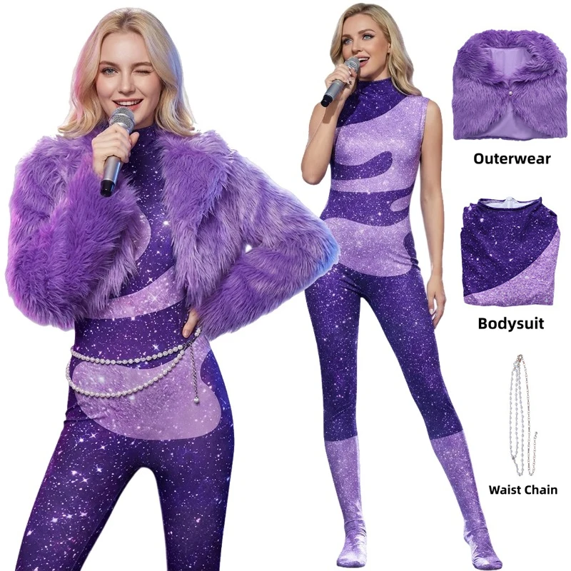 Costume de cosplay Gazelle pour femme, tenue de scène pour chanteuse, film Zoo 2, vêtements de fête d'Halloween pour filles, ensemble complet