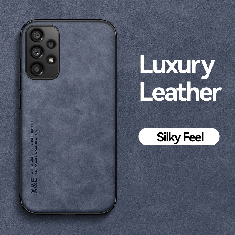 Verborgen Ijzeren Plaat Magnetische Frosted Lederen Telefoon Case Voor Xiaomi 17 Pro Max 15T 15 14 14T 13 13T 12 12T 11 11T Pro Back Cover