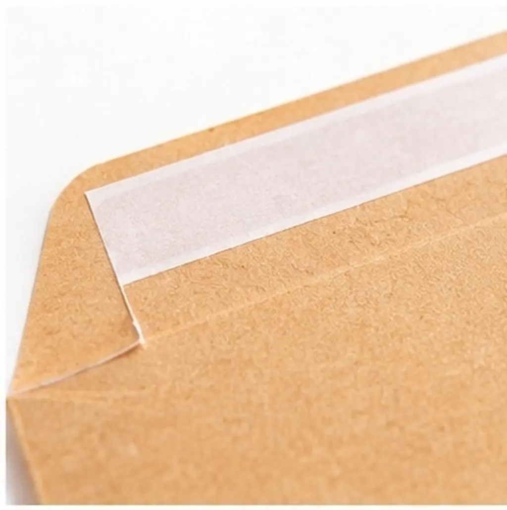 50Pcs Paper Envelopes Kraft Material Lightweight Classic Envelopes for Stamps Coin Storage Office Stationary Storage