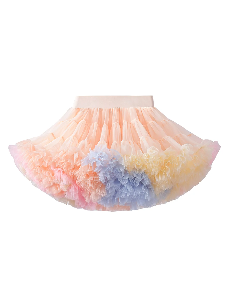 MiDee-Ballet Tule saia tutu para meninas, onda doce, saias de dança, vestido de festa para crianças, 30 cores, cor Mulit