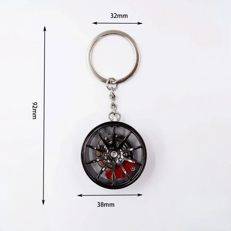 3D F1 Wheel Hub Keychain Pendant Car Keys Holder Keyring 3D Alloy Model Tyre Car Key Chain Charm Racing Lovers Collectibles