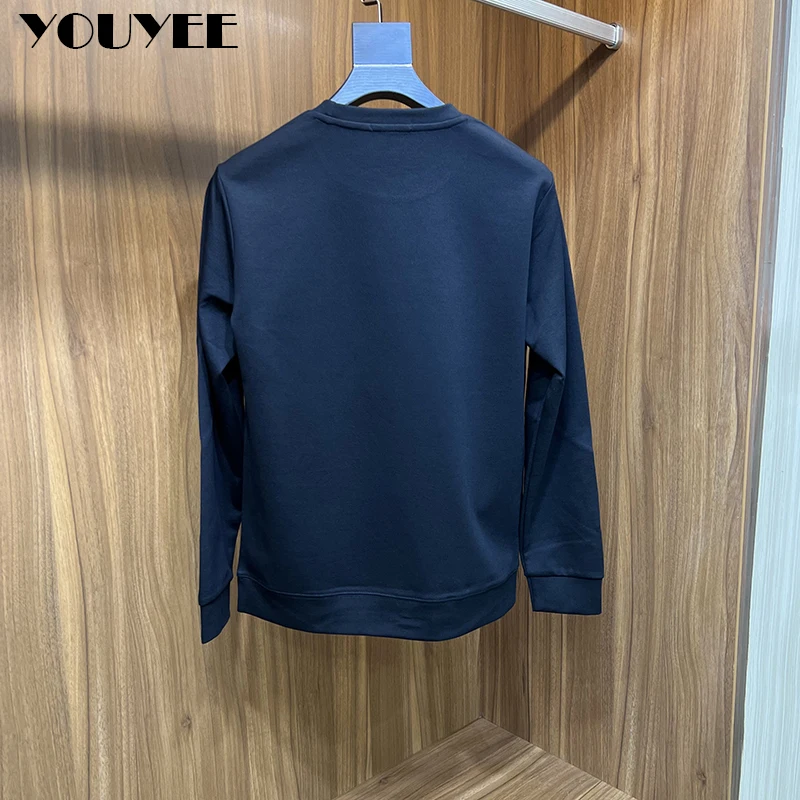 Men's Sweater Hoodies Plush Thickened O-Neck Pullover 3D Hat Long Sleeve T-shirt Top Autumn Winter 2022 New Style Fashion Trend