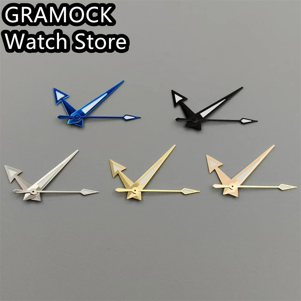 

Грамock часы стрелки серебряные черные синие золотые розовые золотые стрелки зеленые светящиеся подходит для NH34 NH35 NH36 NH37 NH38 NH39 NH70 NH72 механизм