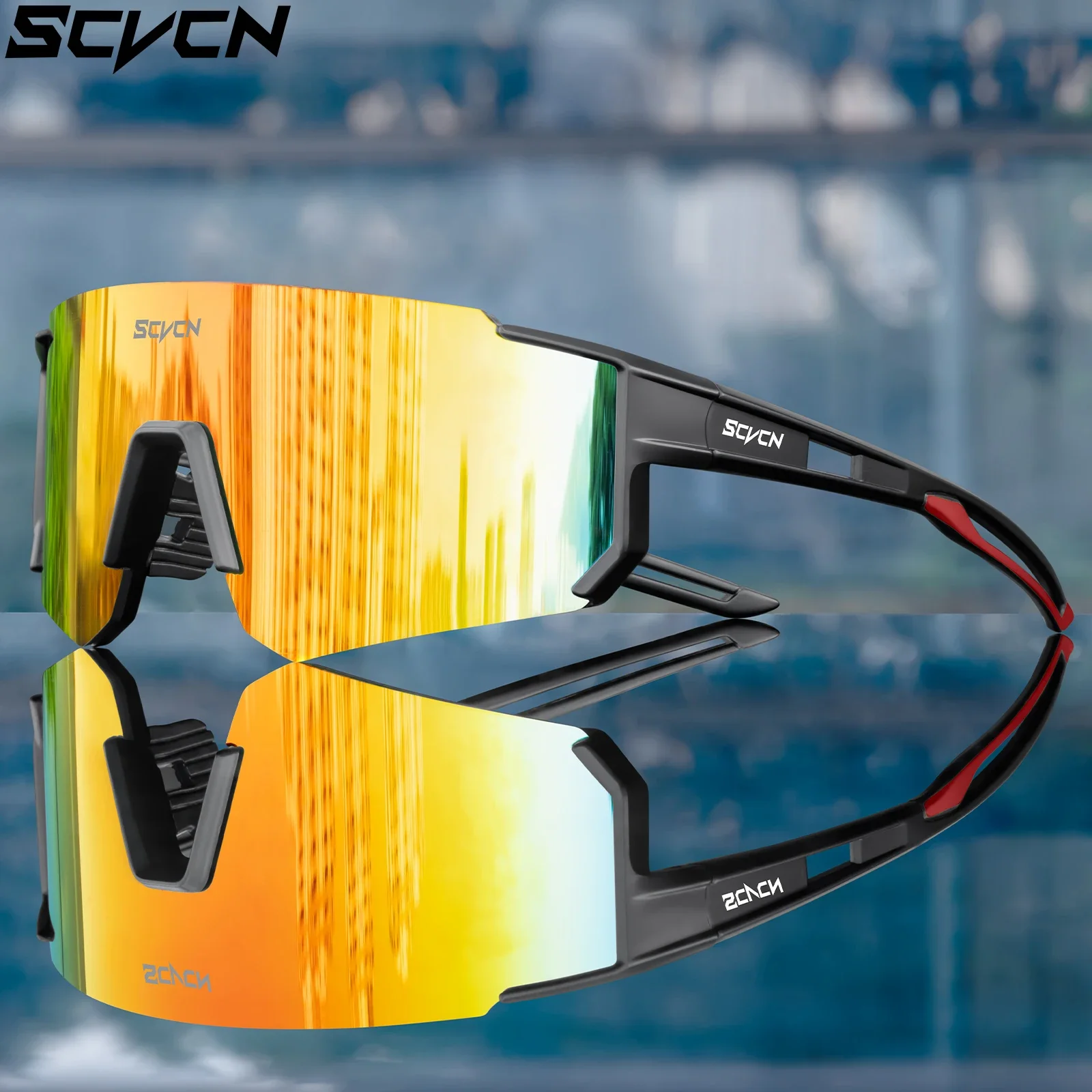 SCVCN Bicycle Cycling Glasses Outdoor Sports Sunglasses UV400 Golf Baseball Eyewear MTB Bike Eyepieces woman Leisure Accessories