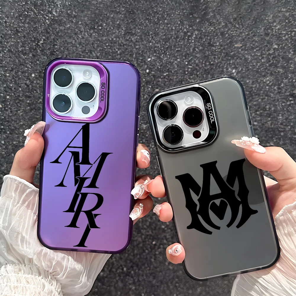 جميلة العلامة التجارية A-AmiriS قضية الهاتف لسامسونج واقية واقية IMD اللون غطاء S25 S24 S23 A07 A17 A06 4G 5G