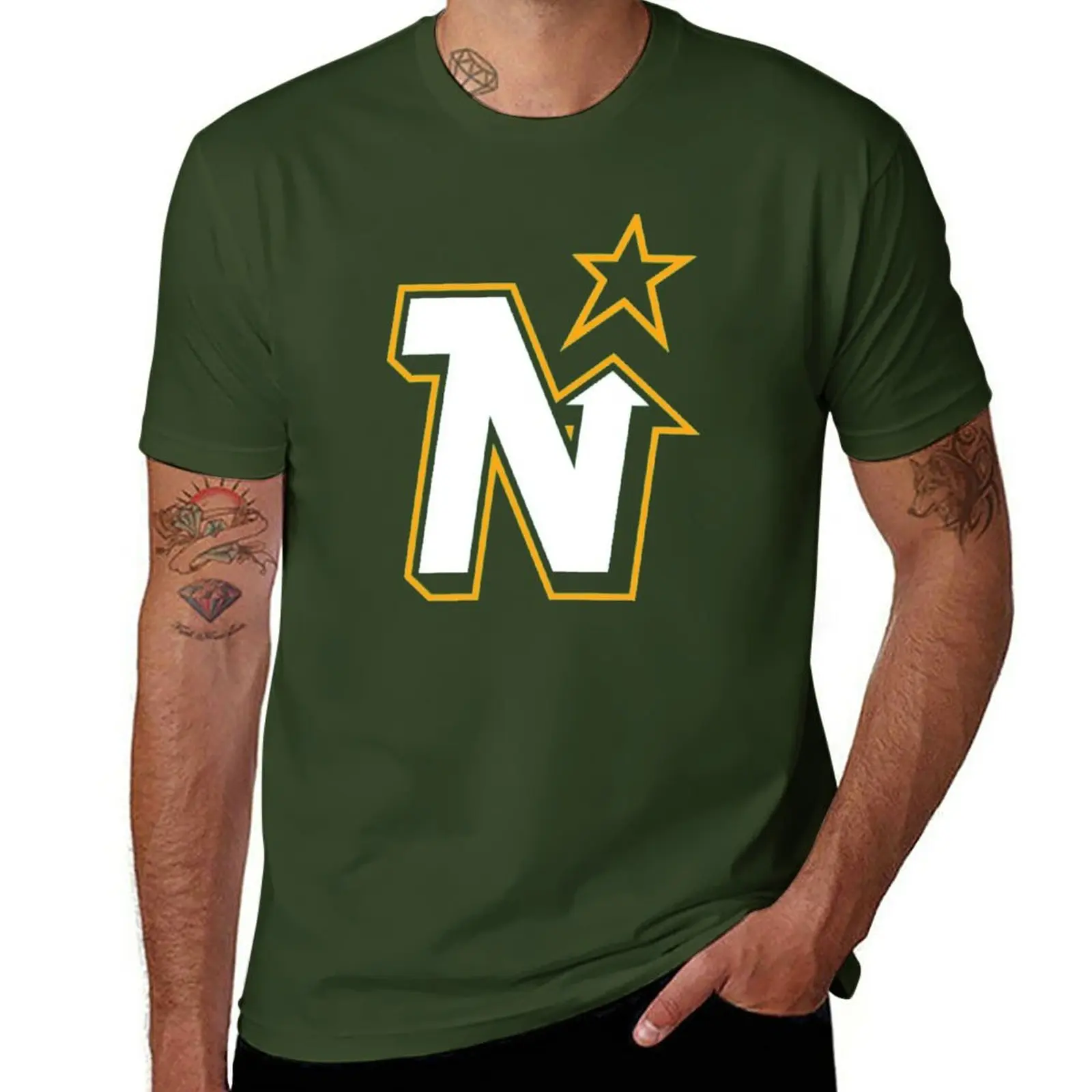 New Vintage Minnesota Hockey - Retro North Stars T-Shirt hippie clothes anime clothes boys t shirts black t-shirts for men