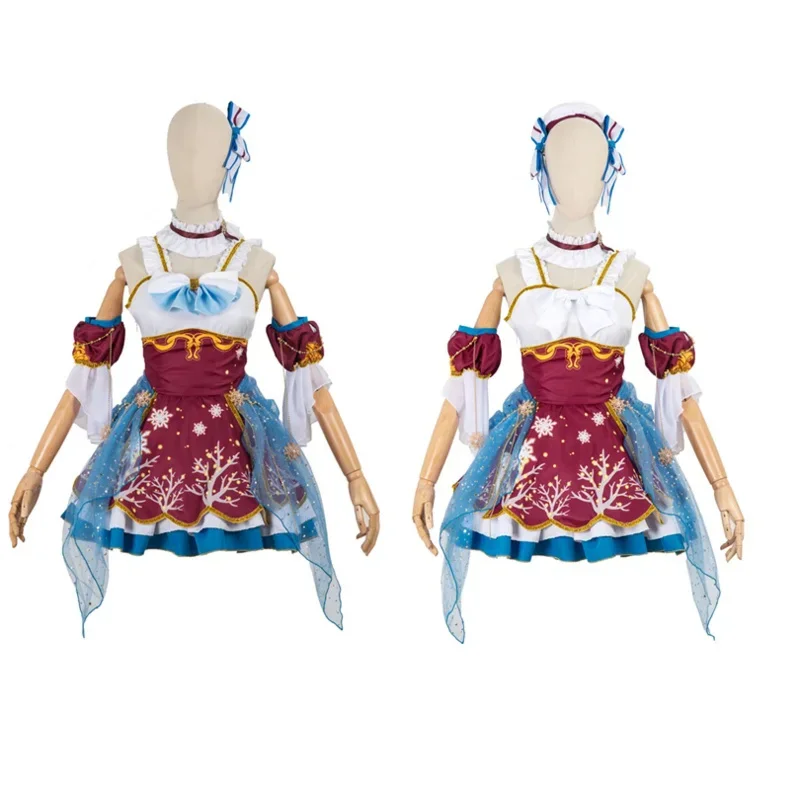 Love Live! Saint Snow after school Activity Leah Kazuno/Sarah Kazuno Cosplay Carnaval Costume Halloween Christmas Costume