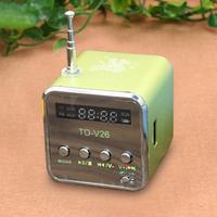 Portable Emergency Radio With LCD Stereo Loudspeaker Mini Digital FM Radio Speaker Digital MP3 Player SupportTF Card