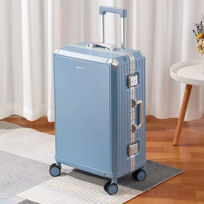 Men's Travel Suitcase for Business Boarding First Class Rolling Luggage for College and Business Male and Female Trolley Case