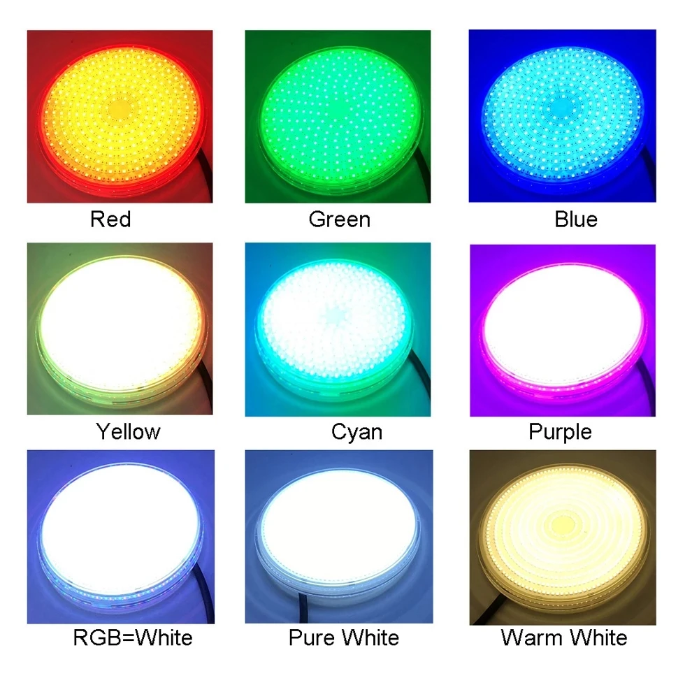 RGB Underwater Light 25W/35W/45W Remote APP Control LED Swimming Pool Lamp Submersible Light IP68 Waterproof Pond Piscina Lights