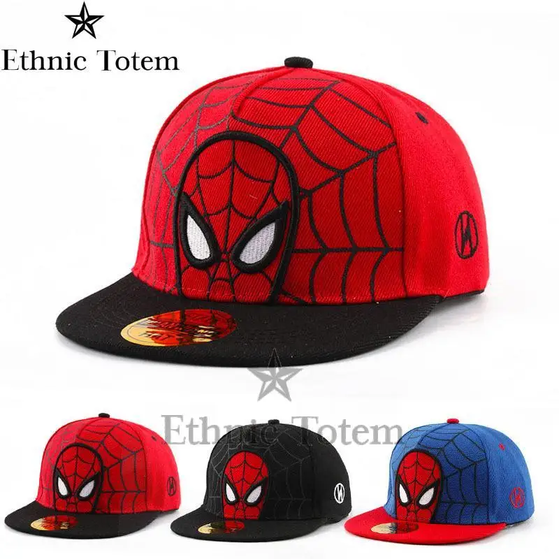 The Amazing Spider-Man American Superhero Film Charakter Sommer Kinder Hut Trend Cartoon Kid Baseball Cap Hip-Hop Casual