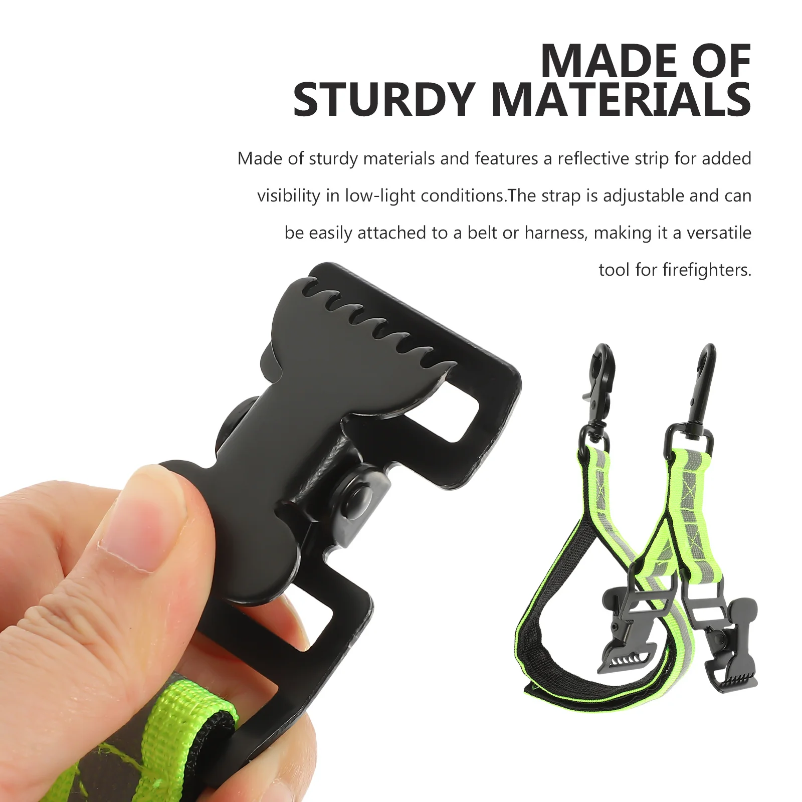 

2 Pcs Firefighter Glove Strap Reflective Tape Accessories Holder Gloves for Hanging Work