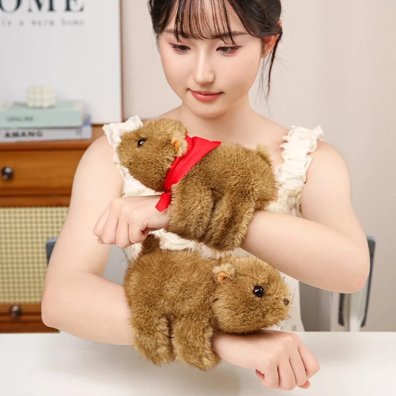 

Милый кричащий браслет-баmot, плюшевые игрушки, мягкий уютный браслет с застежкой-бабоком, забавный детский игровой реквизит, подарок на день рождения