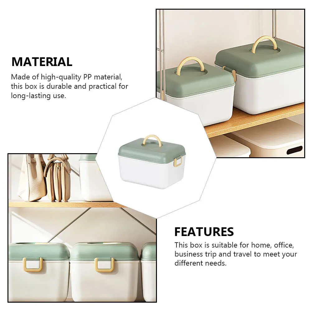 

Large Capacity Medicine Case Container Kit Household First Aid Portable Medical Cabinet