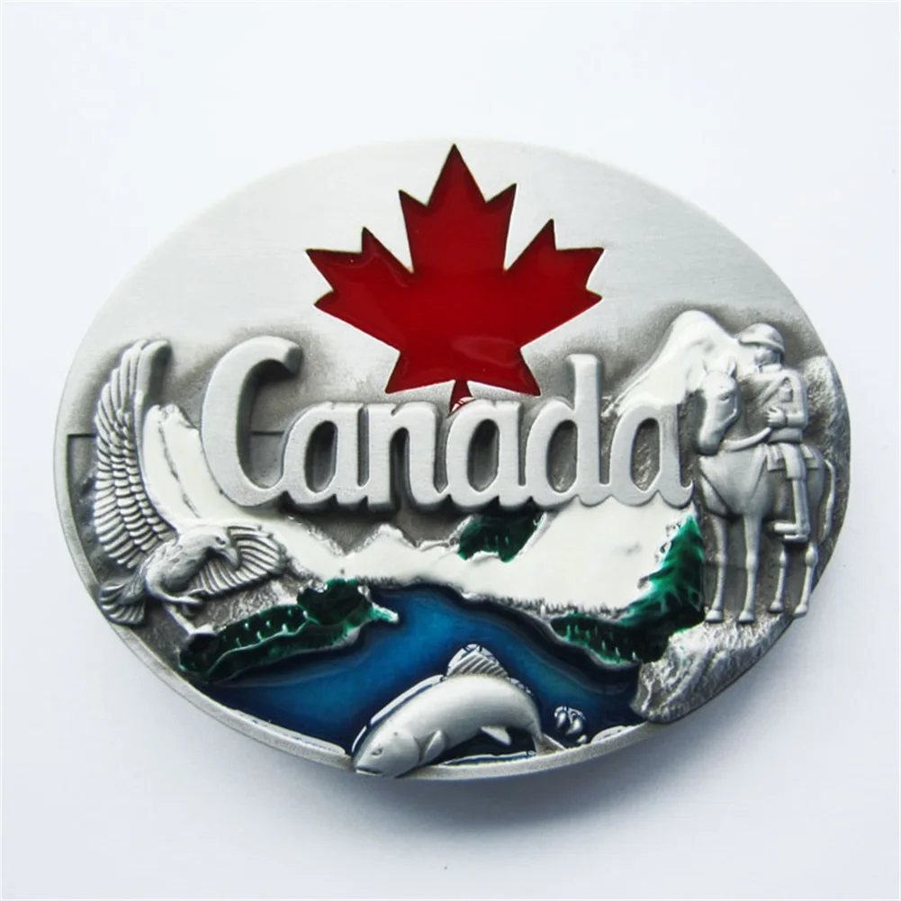 Canadá canadense maple leaf wildlife cinto fivela boucle de ceinture também eua estoque BUCKLE-WT064