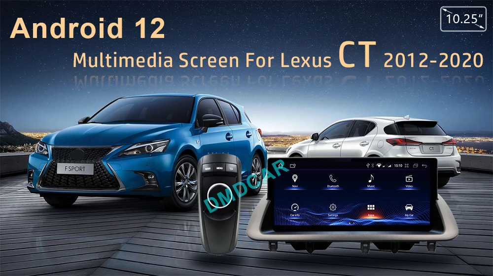 Android 12 8+128G MTK Car Multimedia Player CarPlay Autoradio Stereo Radio GPS Navigation For Lexus CT CT200 CT200H 2012-2020