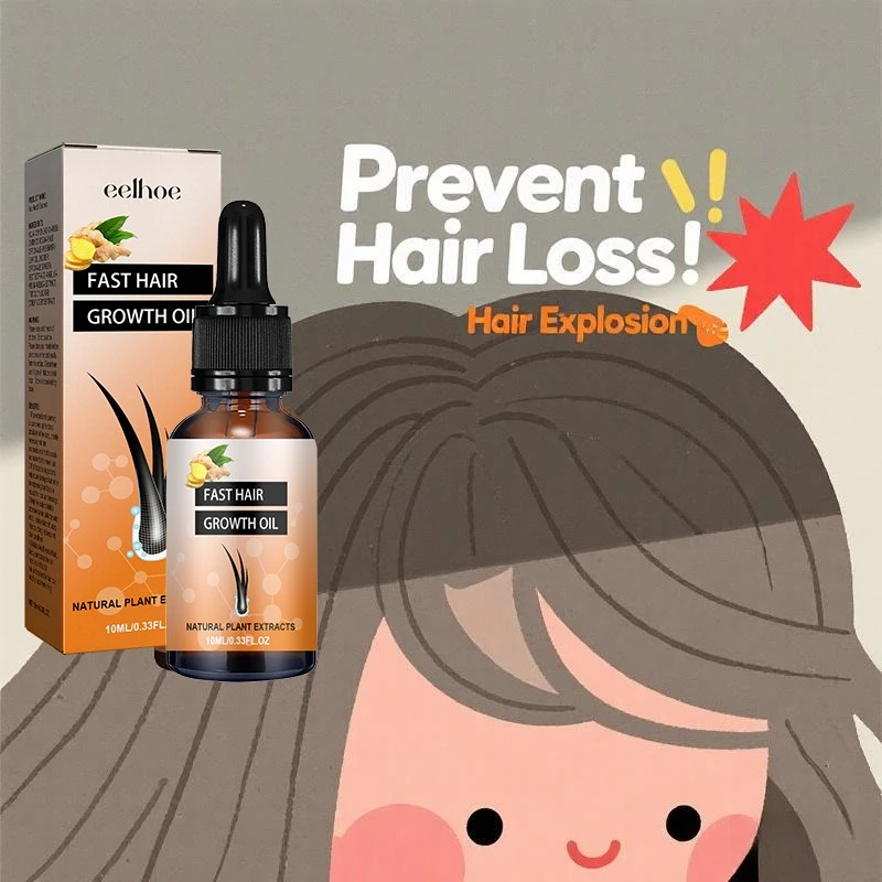 

3rd Natural Hair Growth Oil Hair Loss Nourishing Essential Oil For Dense 7 DAY Repair Damaged Hair Moisturizing Smooth Oil