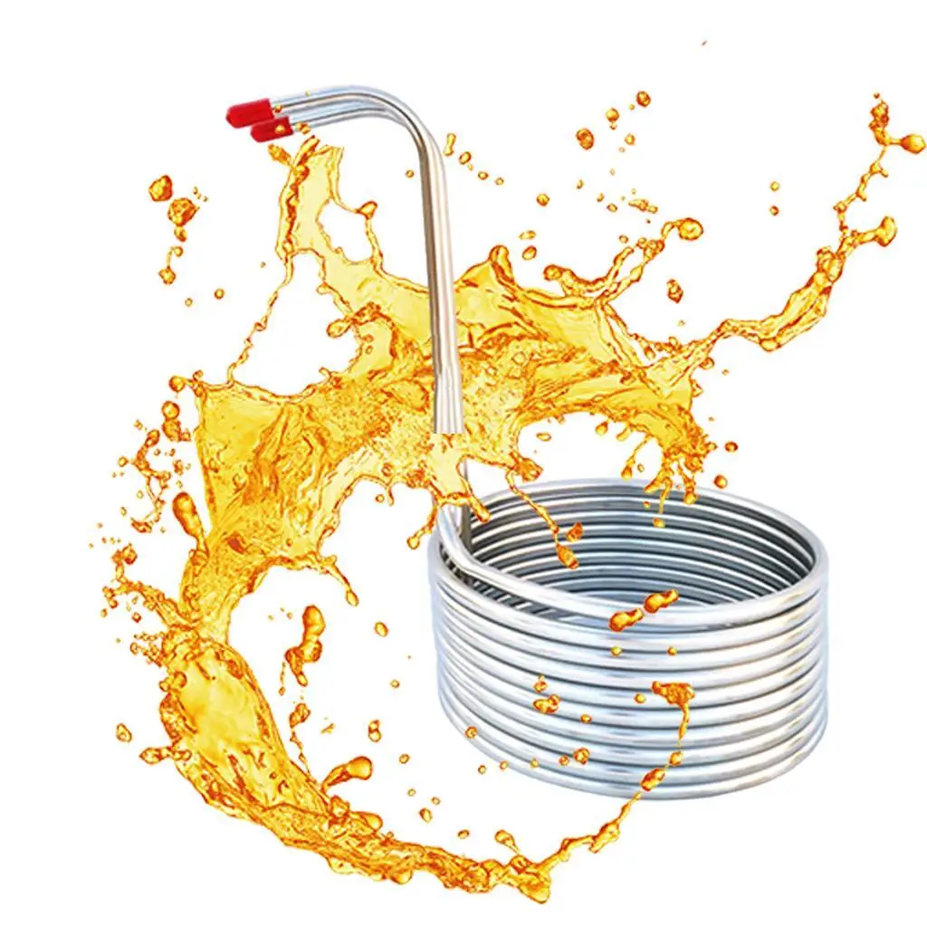 

50x35 cm Immersion Cooling Coil,Food Grade Stainless Steel Wort Chiller For Beer Home Brewing Super Efficient Wort Cooler