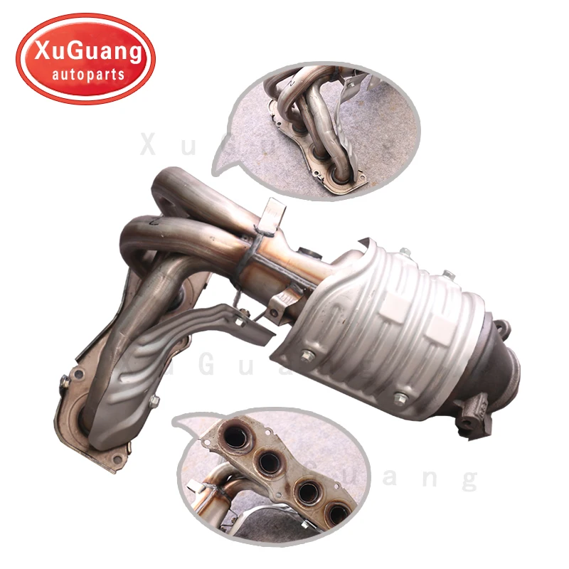 XG-AUTOPARTS Front Manifold Catalytic Converter For Toyota Rav4 06-08 2.4L For Toyota Vellfire