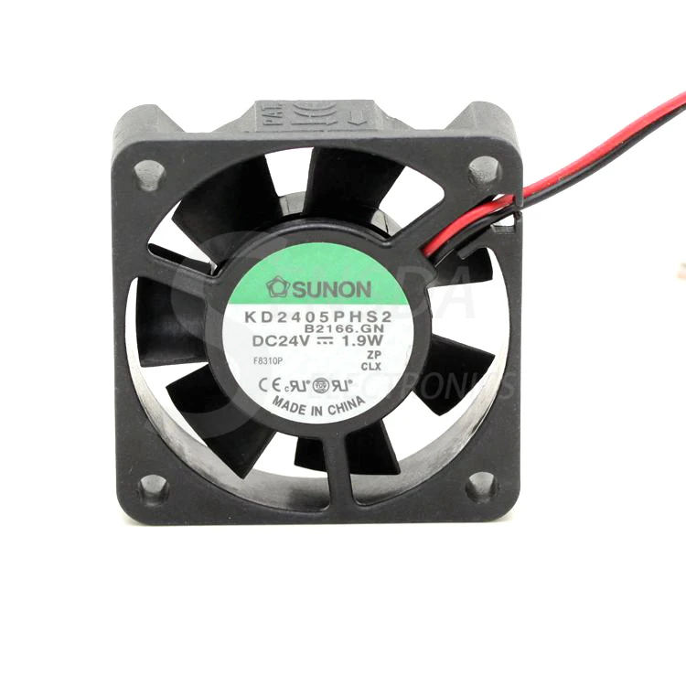 

SUNON KD2405PHS2 DC24V 1.9W 2-wire 52x52x15mm server inverter axial industrial cooling fan cooler