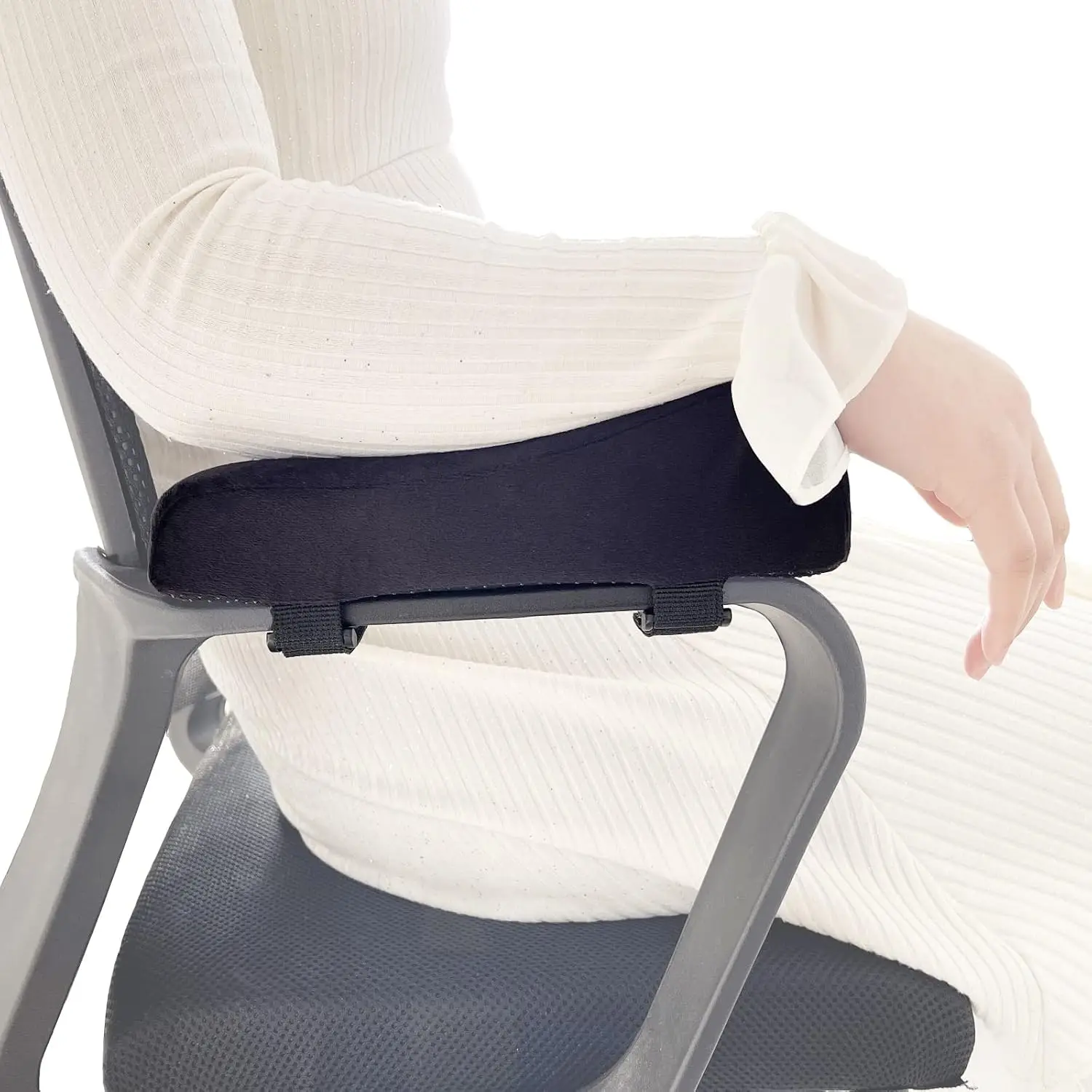 Office Chair Armrest Pads Covers Arm Rest Pad with Memory Foam Elbow Pillow for Forearm Pressure Relief, Arm Rest Covers