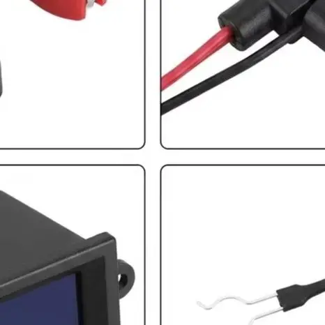 12V Digital Voltage Display Car Battery Tester With Clamps For Alternator Charging System Check Automotive Leakage Current