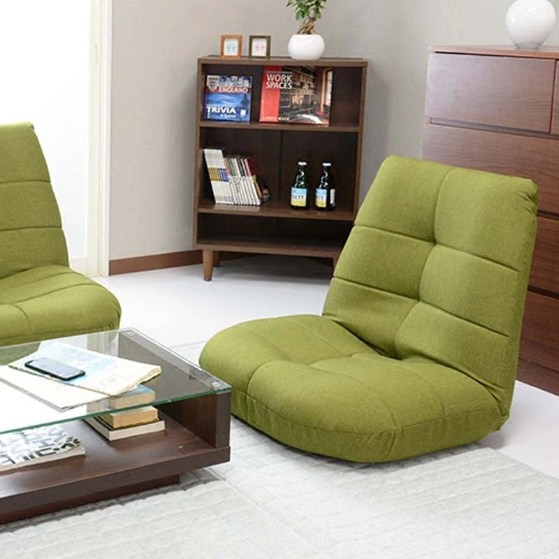 Japanese Sofa Chair Low Back Lounge Chair for Tatami Cozy Reading Seat with Adjustable Backrest Window Sill Relaxation Cushion