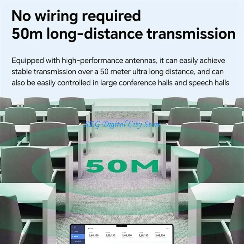 

U75B 1080P 50m Wireless HDTV Video Transmitter Receiver Extender Screen Display Adapter for Laptop PC To Projector
