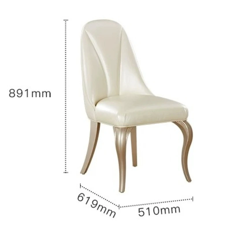 YJQ French light luxury dining table household high-end marble table solid wood chair