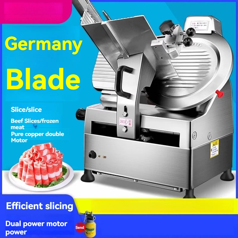 

Automatic Meat Cutter Beef and Mutton Roll Meat Cutting Machine, Hot Pot Restaurant Electric Slicer and Meat Slicer