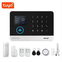 Intelligent WIFI+GSM Dual Network Alarm Host Tuya 2.4-inch Full Touch Color Screen Wireless Anti-theft Alarm System Security