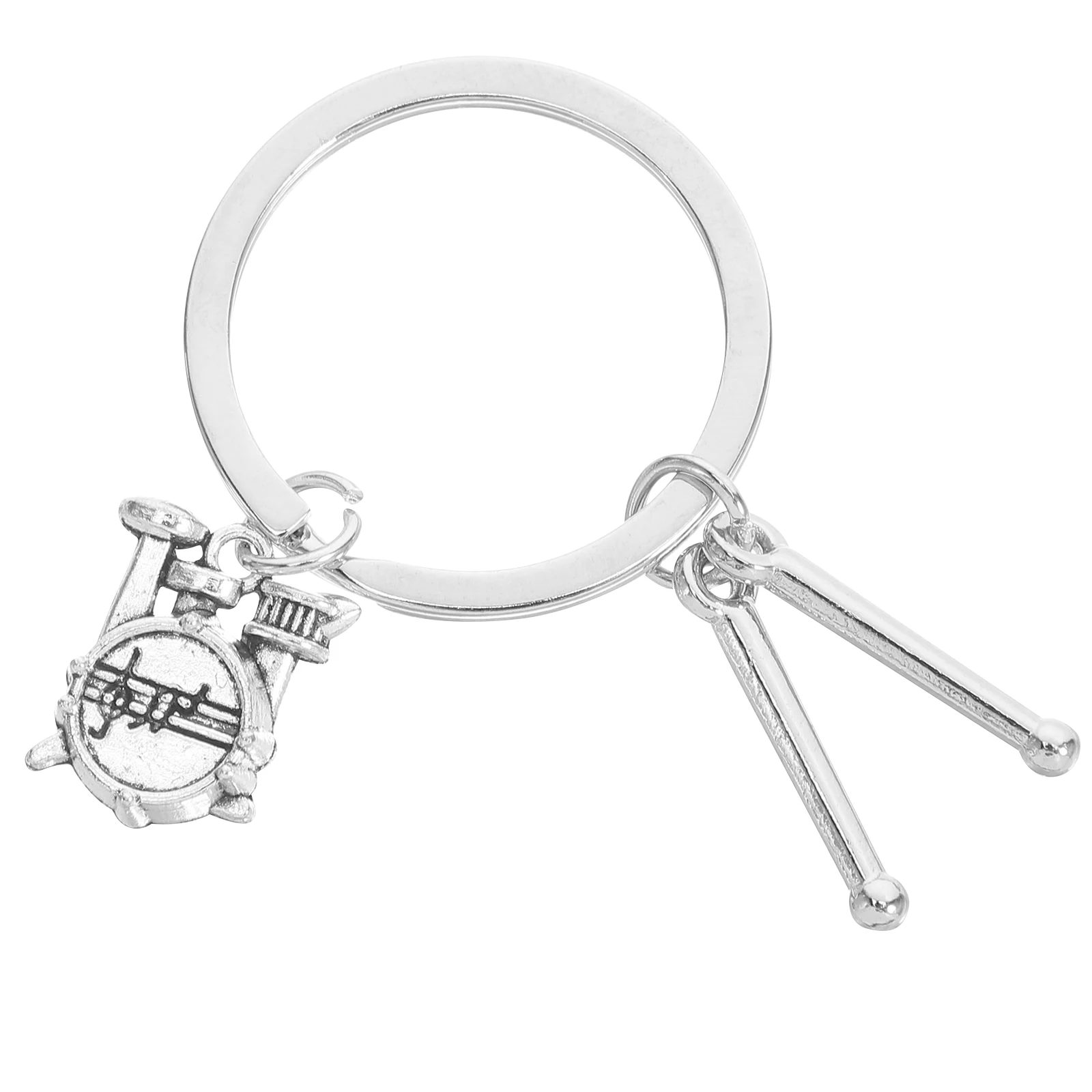 

Rock Drum Keychain Mini Drumsticks Metal Student Jewelry Band Keyring Drummer Charm Pendant Percussion Drumsticks Keychain