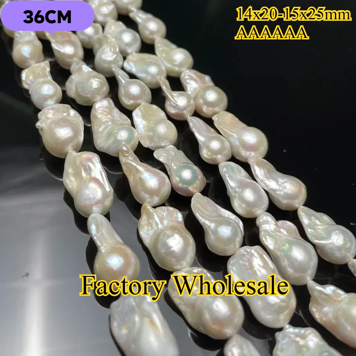 

14x20-15x25mmAAAAAA Real Natural Freshwater Pearl Baroque Tail Bead Gift Jewelry MakeDIY Necklace Bracelet Accessories Wholesale