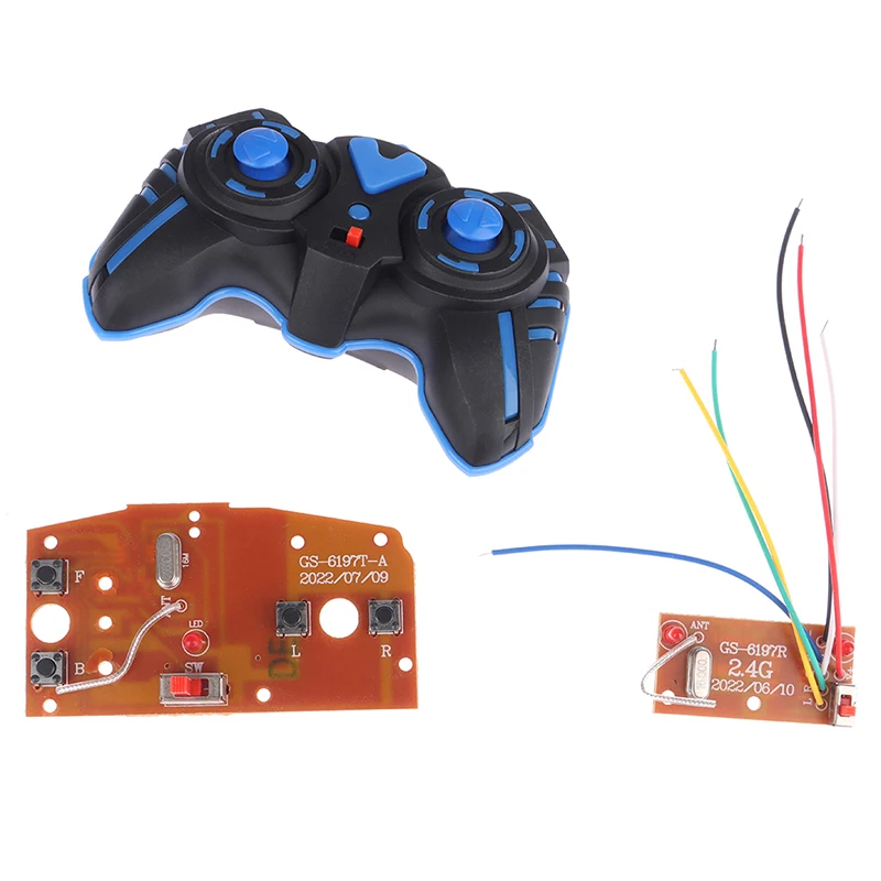 4CH RC Car Remote Control Circuit PCB Transmitter and Receiver Board parts with Antenna Radio System