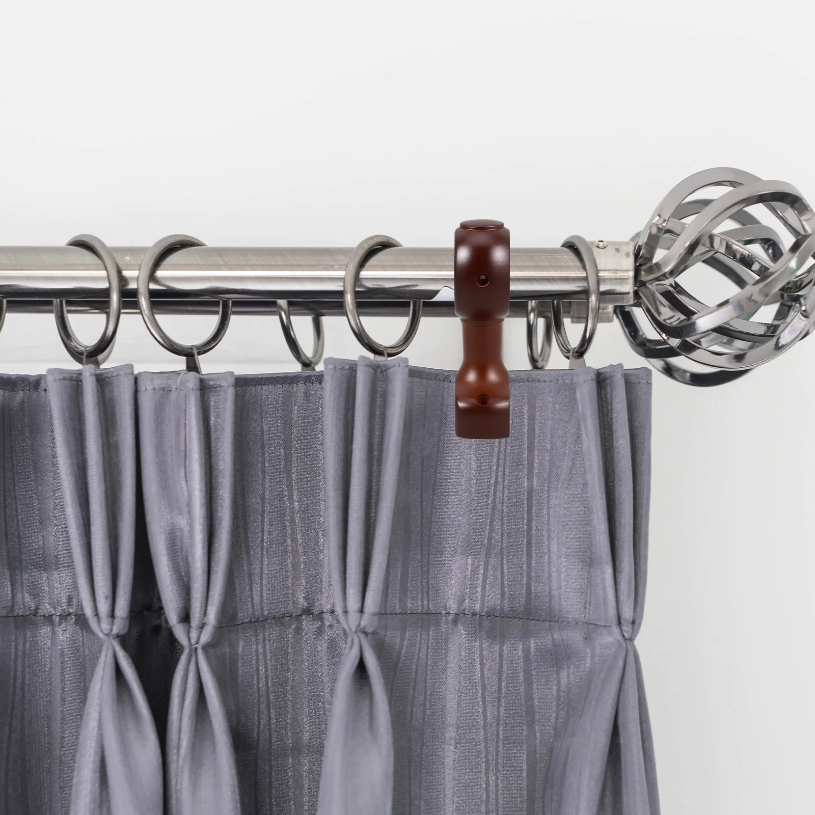 

2Pcs Wooden Curtain Brackets for Wall Ceiling Mount Heavy Duty Rod Support Ideal Bedroom Living Room Bathroom Decor