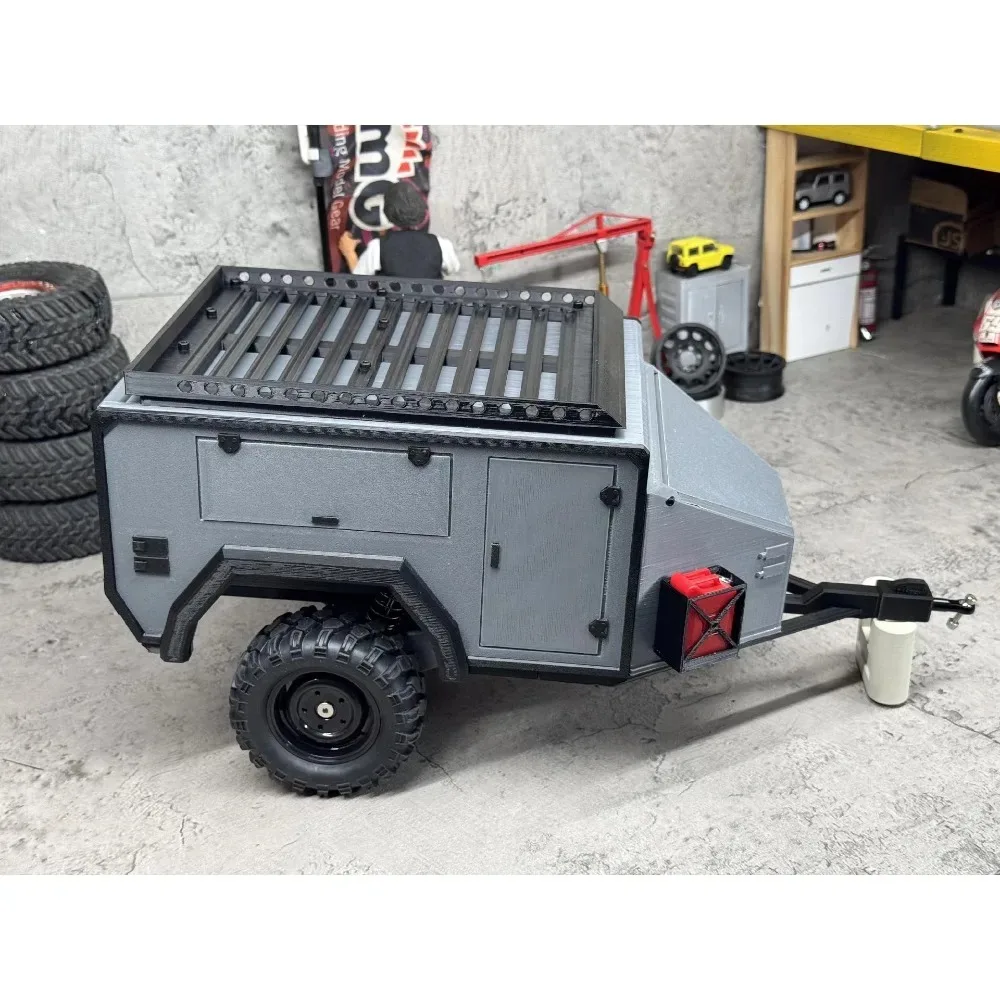 1/10 1/8 RC Crawler Simulated Camper Trailer Kit Realistic Cosmetic For SCX10 TRX4 TRX6 CrossRC Yikong Rlaarlo Upgrade Parts