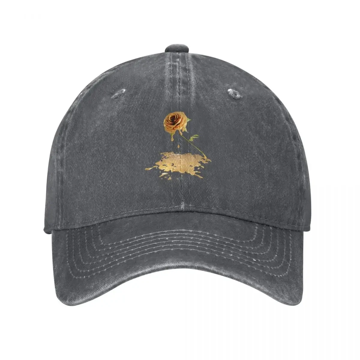 The Melting Golden Rose Baseball Cap Luxury Brand Kids Hat Beach Hat Baseball Cap For Girls Men's