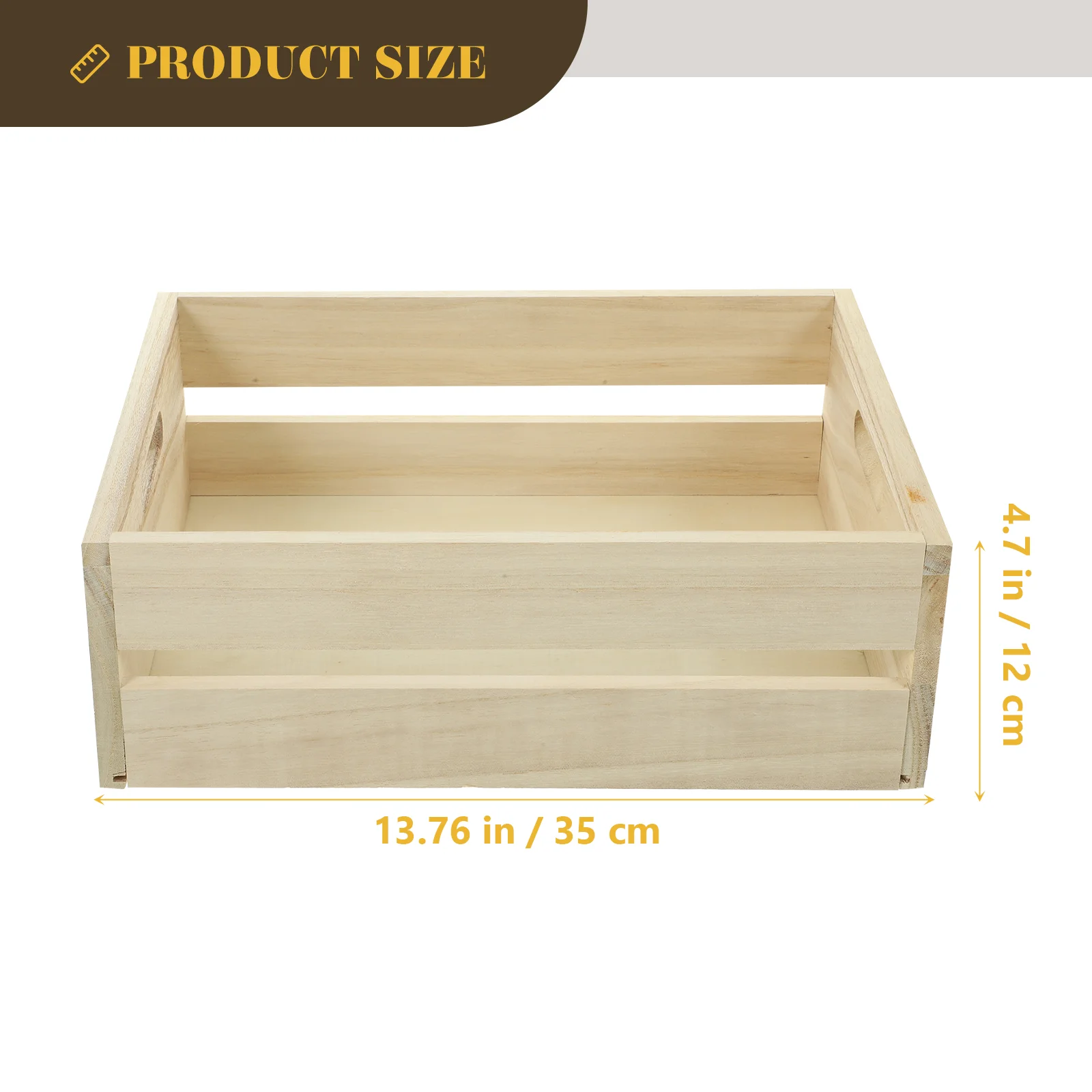 2pcs Wooden Case Crate Box Daily Sundries Wooden Nesting Cases Wooden Crate storage crate