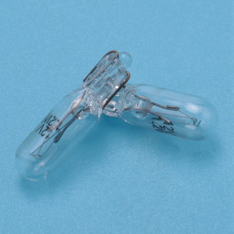 50 قطعة T5 17 86 206 286 لمبة الهالوجين لوحة أداة السيارة مصباح السيارات إسفين لوحة القيادة مصباح 1.2 واط 12 فولت مصدر الضوء الأبيض الدافئ #4