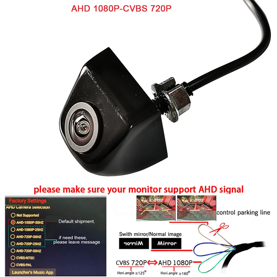 

3 цвета ccd HD appr 180deg рыбий глаз вид Анти-туман резервная камера заднего вида ночное видение парковочная камера Фронтальная боковая камера цинковый сплав