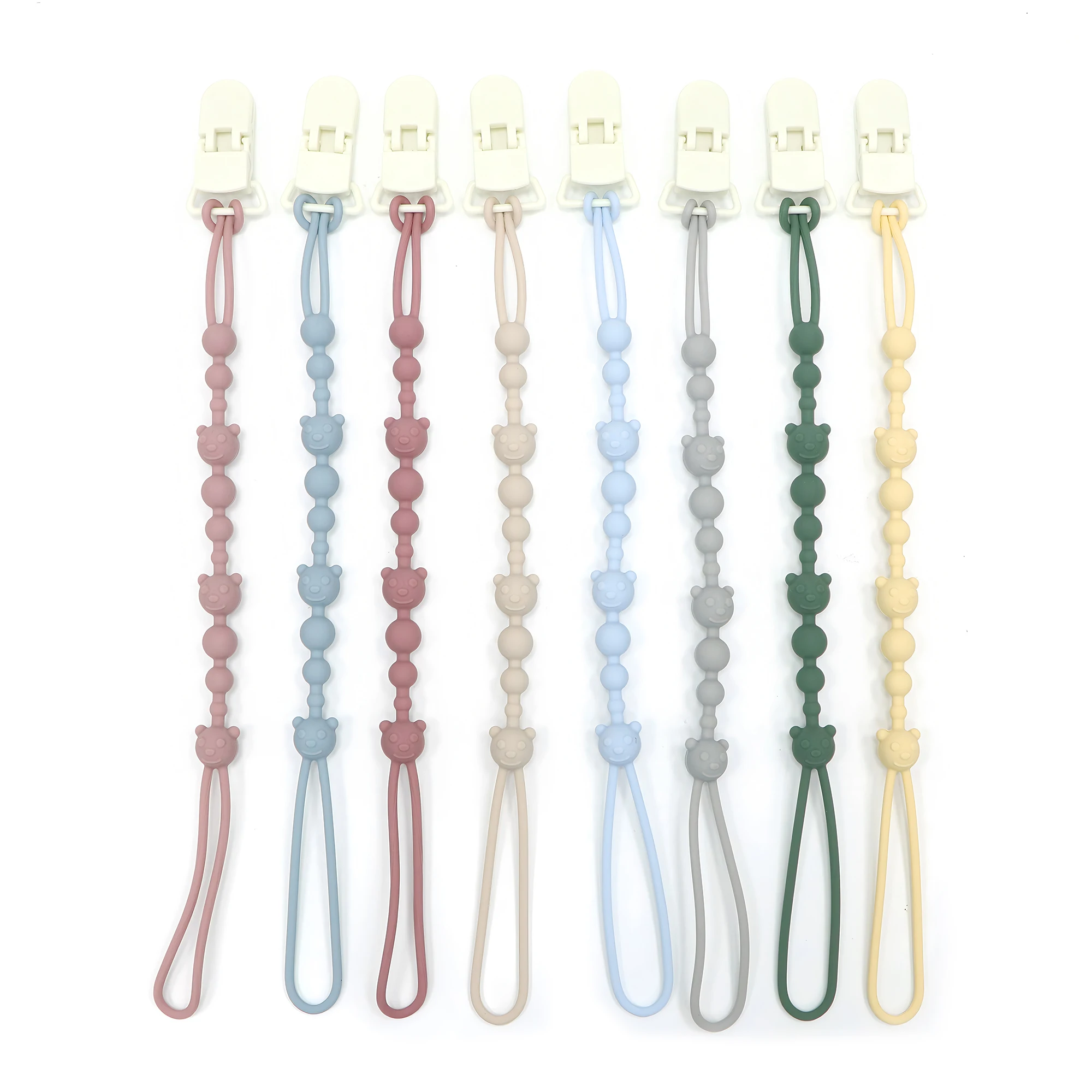 Baby Pacifier Clip Chain, Bear Design, Can Be Hung On Baby Clothes And Cribs, Prevent Baby Items From Getting Lost