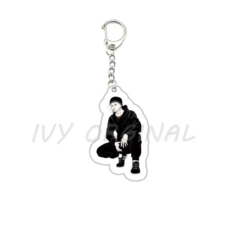 Acrylic Hot Doomer Meme Wojak Keychains for Accessories Bag Arcylic Catboy Pendant Keyrings Jewelry Friends Gamer Gift